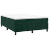 vidaXL Boxspring bed 140x200 cm fluweel donkergroen