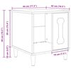 vidaXL Hondenhuis Oudhout 44 x 42 x 49 cm Bewerkt hout
