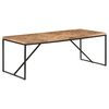 vidaXL Eettafel 200x90x76 cm massief acaciahout en mangohout