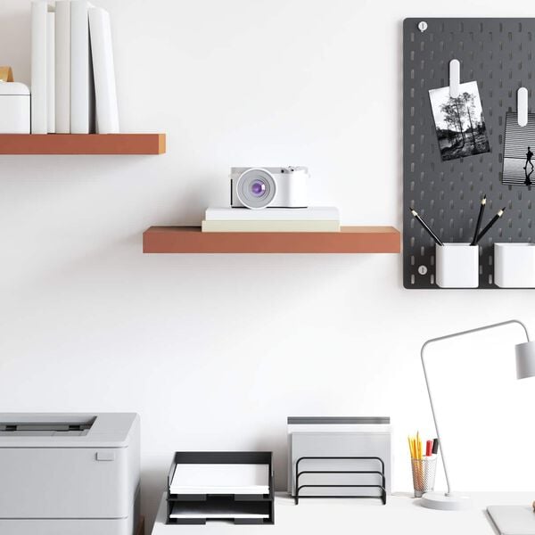 vidaXL Wandplank Wandgemonteerd Rood 50 x 23 x 4 cm Bewerkt hout