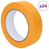 vidaXL Verf Maskertapes 24 pcs Geel 25mm x 50m Papier