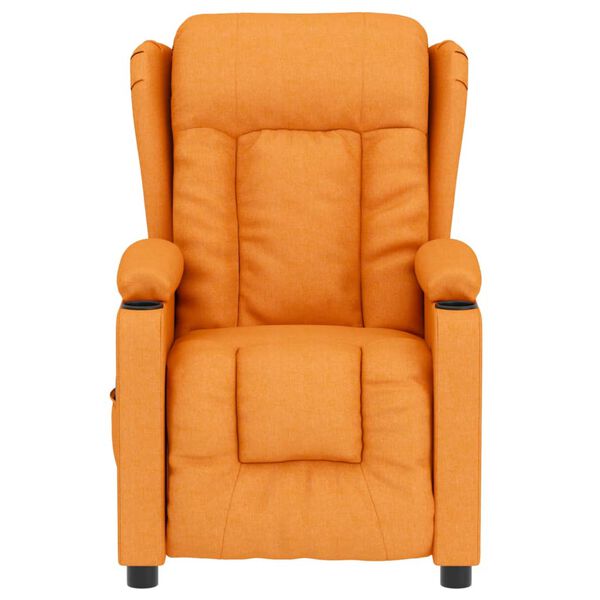 vidaXL Sta-op-massagestoel stof donkergeel