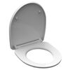 SCH&Uuml;TTE Toiletbril met soft-close quick-release hoogglans ROUND DIPS
