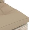 vidaXL 5-delige Loungeset met kussens pallet grenenhout