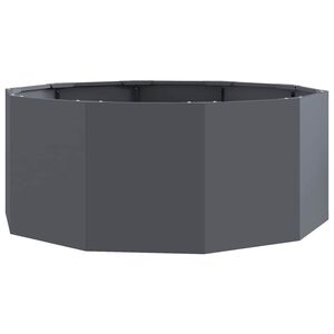 vidaXL Plantenbak Antraciet 90 x 90 x 35 cm Staal