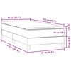 vidaXL Boxspring met matras fluweel donkergroen 90x210 cm
