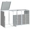 vidaXL Containerberging voor 3 containers 216x81x115 cm staal grijs