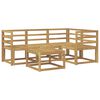 vidaXL Buiten bankenset 5 pcs Wit 59 x 59 x 37 cm Massief Acaciahout