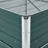 vidaXL Plantenbak verhoogd 480x80x77 cm gegalvaniseerd staal groen