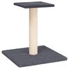 vidaXL Krabpaal met platform 38 cm donkergrijs