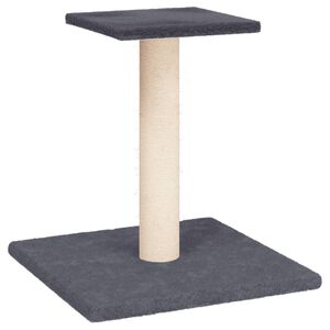 vidaXL Krabpaal met platform 38 cm donkergrijs