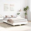 vidaXL Bedframe zonder matras 135x190 cm spaanplaat wit