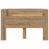 vidaXL Hoofdbord Artisan Eiken 160 x 17 x 104,5 cm Bewerkt hout