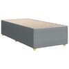 vidaXL Boxspring met matras stof lichtgrijs 100x200 cm