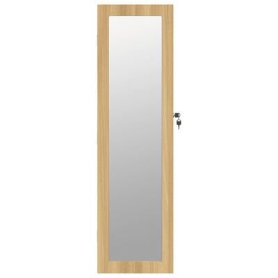 vidaXL Sieradenkast met spiegel wandgemonteerd 30x8,5x106 cm