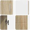 vidaXL Dressoir FLORIN Sonoma Eiken 88,5 x 30,5 x 55,5 cm Bewerkt hout