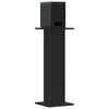 vidaXL Speakerstandaards 2 st 30x30x80 cm bewerkt hout zwart