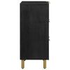 vidaXL Dressoir 60x33x75 cm bewerkt hout zwart