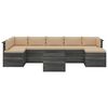 vidaXL 8-delige Loungeset met kussens pallet massief grenenhout