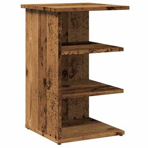 vidaXL Dressoir 35x35x55 cm bewerkt hout oud houtkleurig
