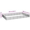 vidaXL Hondenkennel 28 m&sup2; staal zilverkleurig