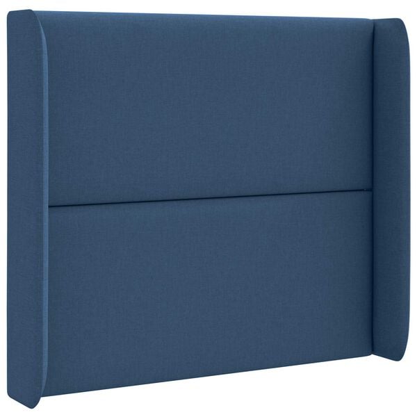 vidaXL Hoofdbord oor Blauw 80 x 16 x 4 cm Stof