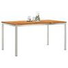 vidaXL BuitenEettafel Bruin 200x90x75cm Massief teak hout