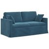 vidaXL Bank Blauw 158 x 78 x 80 cm Fluweel