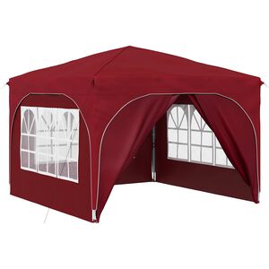 vidaXL Pop-up partytent 290 x 290 x 245 cm Bordeauxrood
