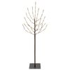 vidaXL LED Kerstboom Zwart 120 cm Staal 100 LED's