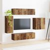 vidaXL TV Wandkast Set Wandgemonteerd 6 pcs Oud Hout