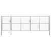 vidaXL Tuinpoort staal 500x150 cm zilver