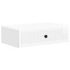 vidaXL Wandmontage Zijtafel Hoogglans Wit 59 x 34,5 x 17 cm