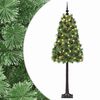 vidaXL Kunstkerstboom met scharnierende takken en kerstballen 120 cm