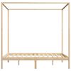 vidaXL Hemelbedframe met 2 lades massief grenenhout 160x200 cm