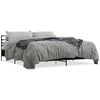 vidaXL Bedframe bewerkt hout metaal zwart 200x200 cm