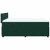 vidaXL Boxspring met matras fluweel donkergroen 140x190 cm