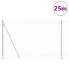 vidaXL Afrasteringspaal Zilver 25 x 1,6 m (25 mm gaas) Staal