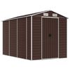 vidaXL Tuinhuis Bruin 191x300x198 cm Gegalvaniseerd Staal