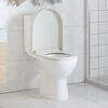 vidaXL Toiletbril soft-close met quick-release ontwerp vierkant wit