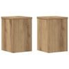 vidaXL Plantenstandaards 2 st 20x20x30 cm hout artisanaal eiken