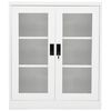vidaXL Kantoorkast 90x40x105 cm staal wit