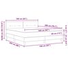 vidaXL Boxspringbed met matras Donkergrijs 160 x 200 cm Fluweel