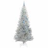 vidaXL Kerstboom met 300 LED met standaard Zilver 240 cm PET