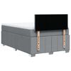vidaXL Boxspring met matras stof lichtgrijs 120x190 cm