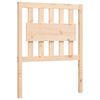 vidaXL Bedframe met hoofdbord massief hout