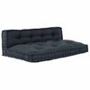 vidaXL Pallet Sofa Kussen 2 pcs Antracietkleurig 120 x 80 x 38 cm Stof