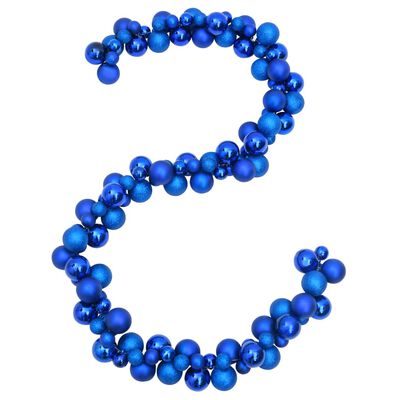 vidaXL Kerstslinger ballen 175 cm polystyreen blauw