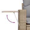 vidaXL Tuinbankenset 11 pcs Beige en Licht Grijs poly rattan