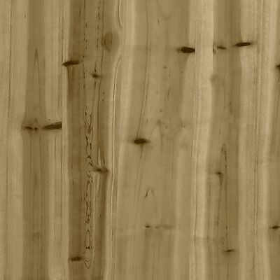 vidaXL Tuinbank schanskorfontwerp 244x71x65,5 cm geïmpregneerd hout